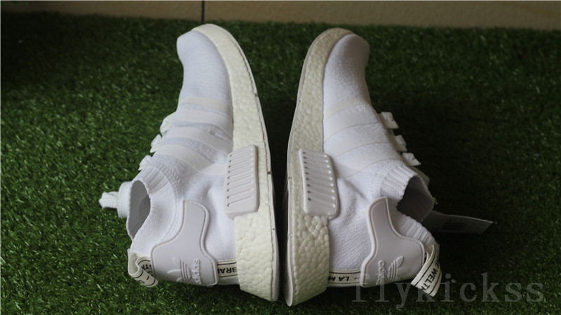 Real Boost Adidas NMD R1 Primeknit White